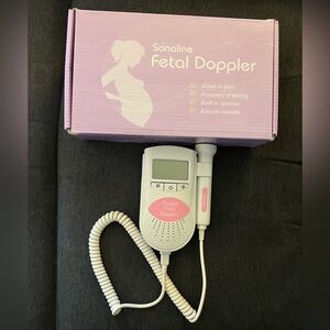 Sonoline Fetal Doppler with Pink and White Design